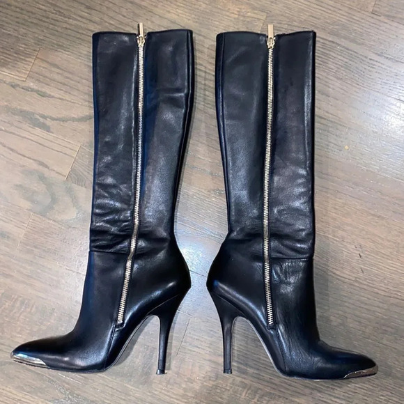 RED SAKS FIFTH AVENUE knee high boots - Picture 6 of 11